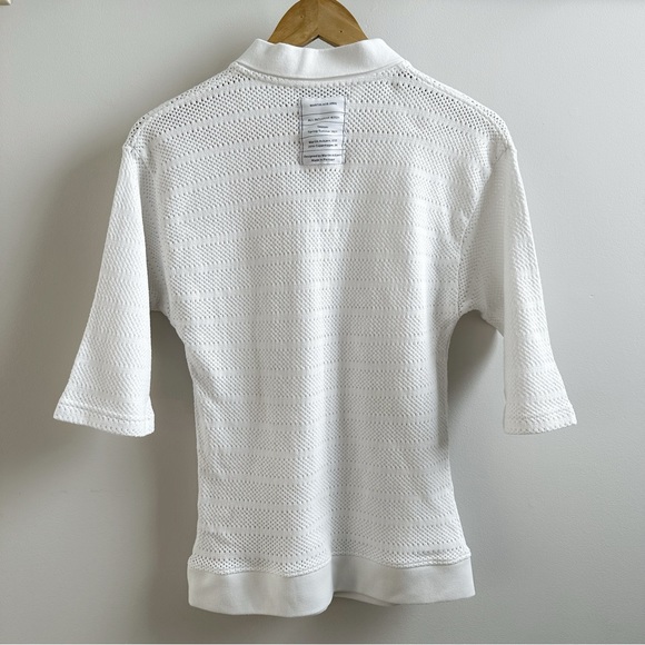 Martin Asbjorn White Mesh Polo - Picture 4 of 4